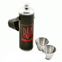Фляга кожаная Термос и рюмки