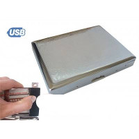 Портсигар на 20 сигарет з USB-запальничкою
